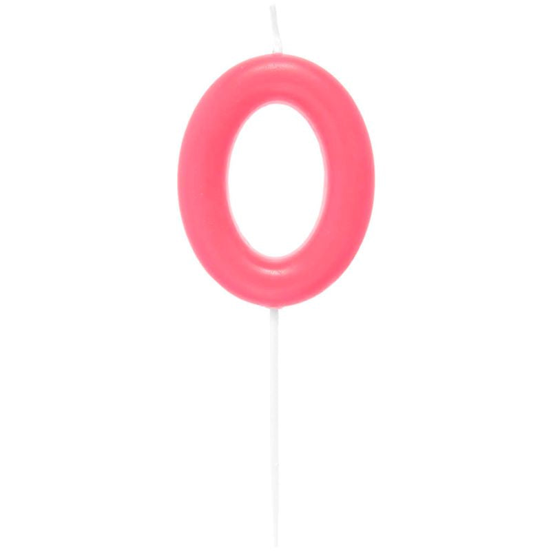 Rico Design Zahlenkerze 'Neon Pink' (Zahlen 0-9)