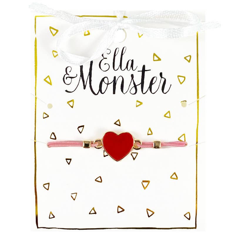 Ella & Monster Accessories - Rotes Herzarmband