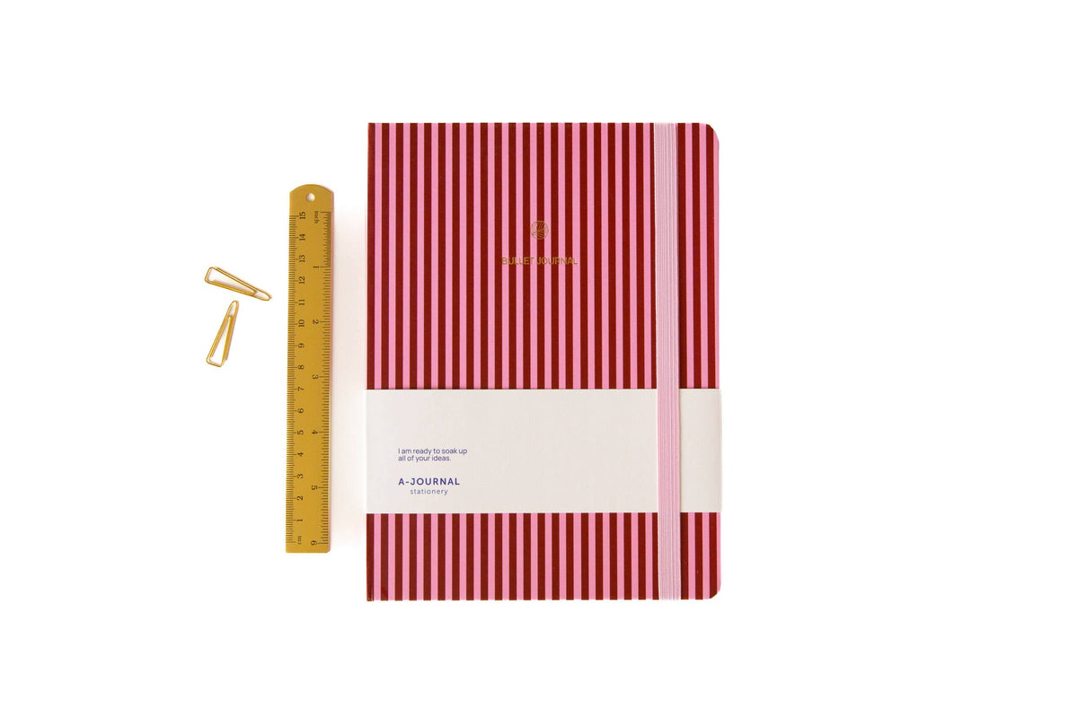A-Journal Bullet Journal Pink Bordeaux