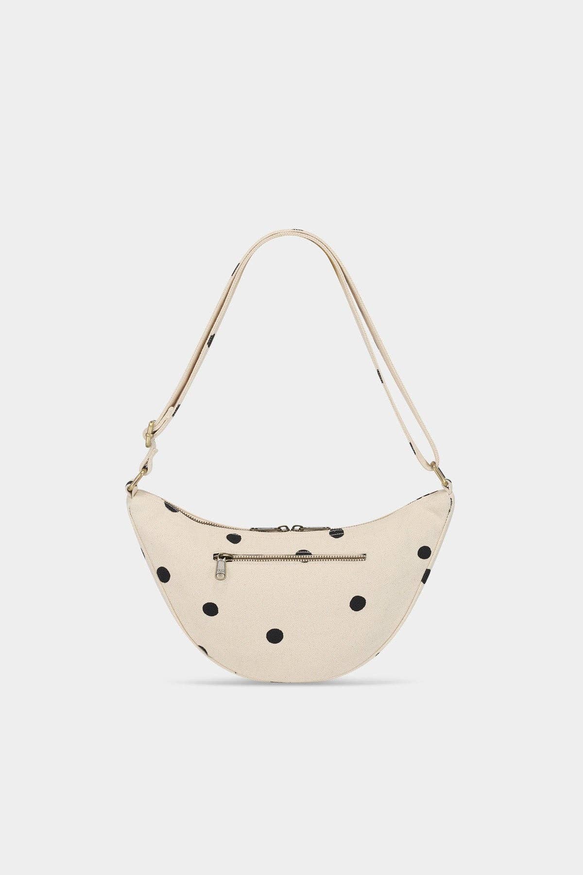 Hindbag Gürteltasche "Andrea" gepunktet ecru "Dolce Vita"