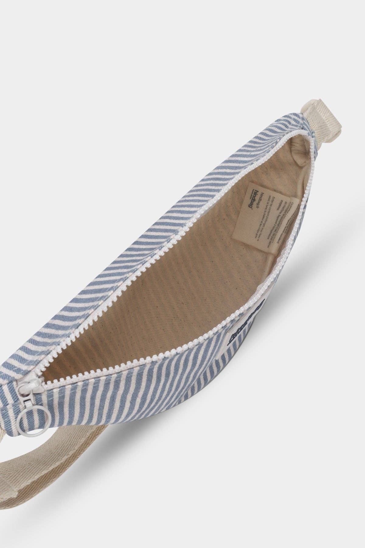 Hindbag Bauchtasche "Augustin" blau gestreift