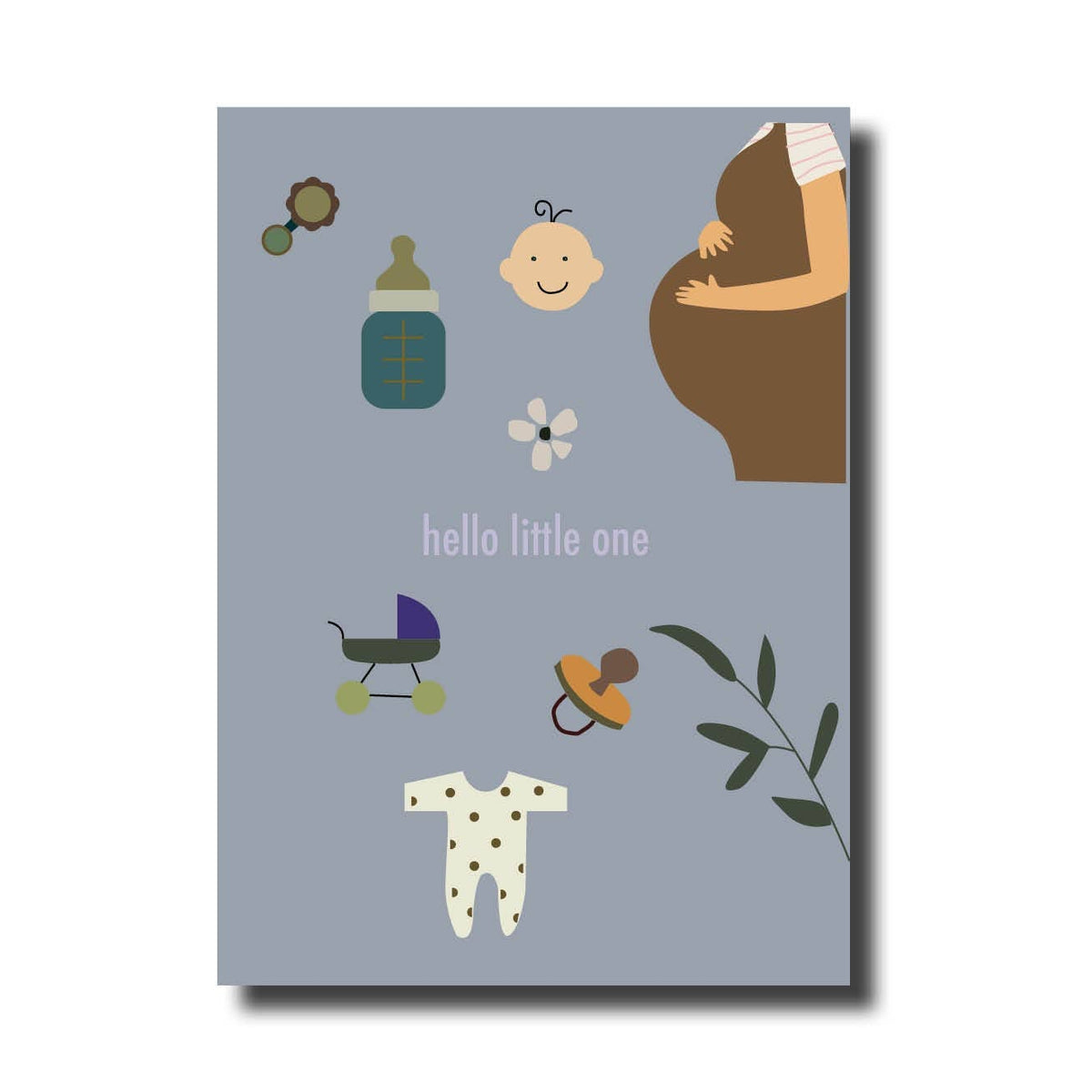 Postkarte 'Hello little one' De lange Tafel