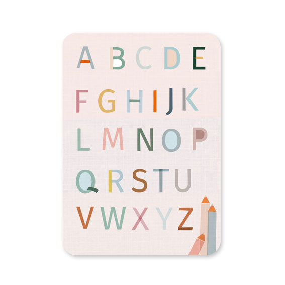 Postkarte 'ABC' Lifeisdelicious