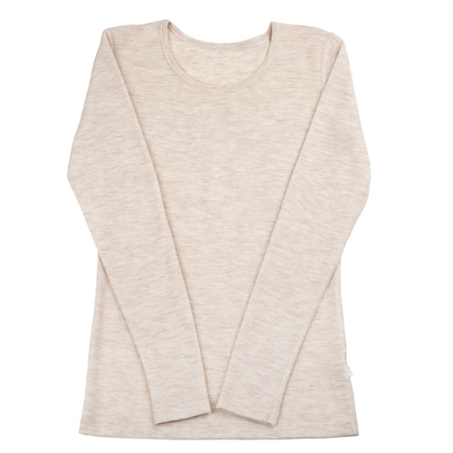 JOHA Merinowolle Longsleeve für Erwachsene creme