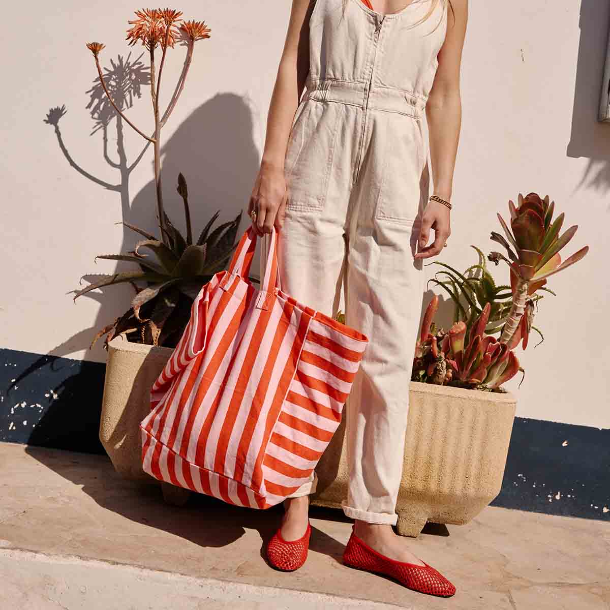 Rose in April "ELISA" Shopper TOMATE / CANDY PINK