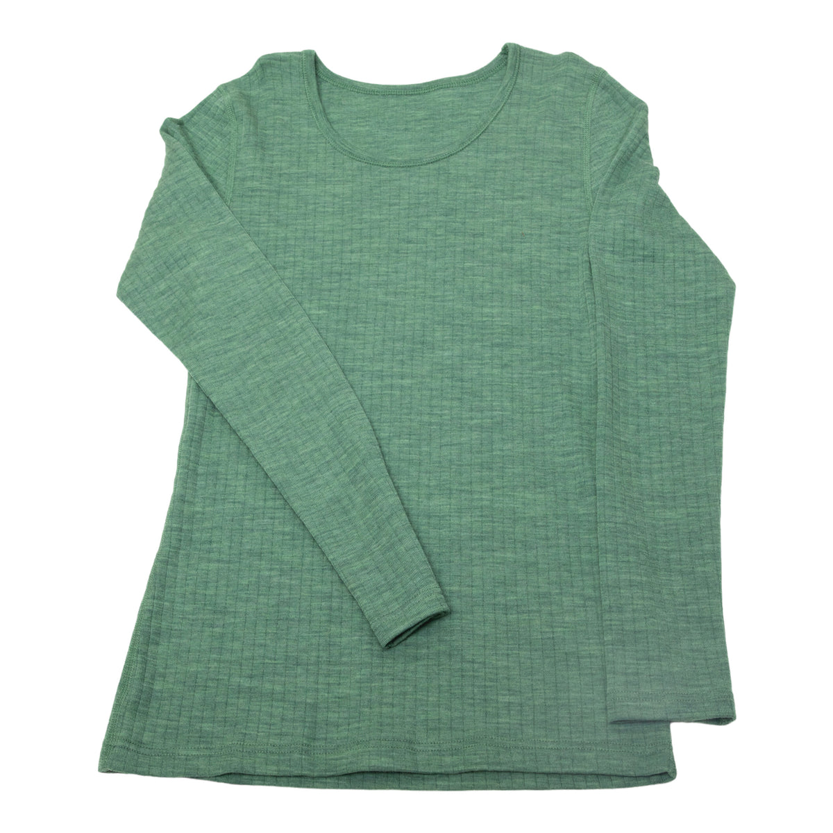 JOHA Merinowolle Longsleeve für Erwachsene 'grün'