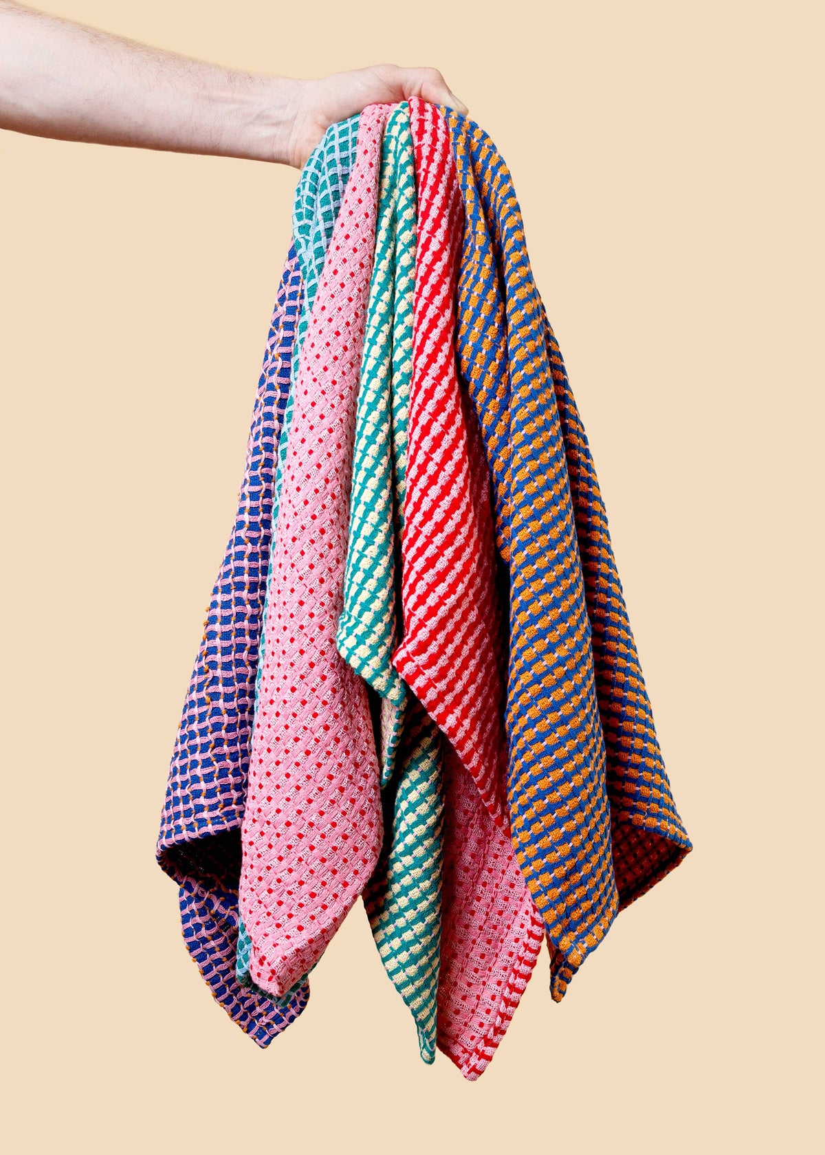 Sophie Home 'Geschirrtuch 2er-Pack aus recycelten Materialien: Rosa'