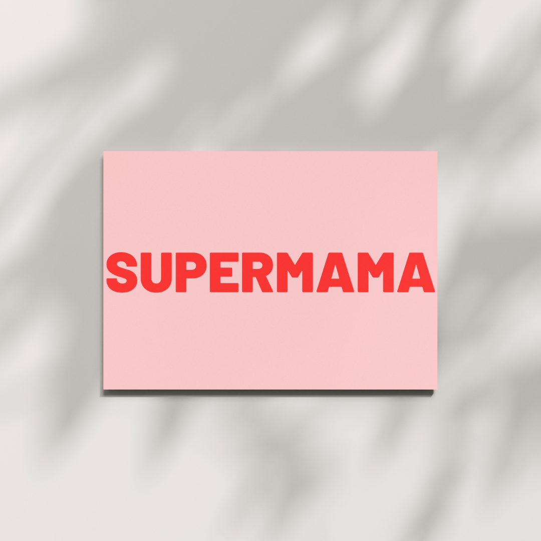 Postkarte - SUPERMAMA von HerrundFrauHempel