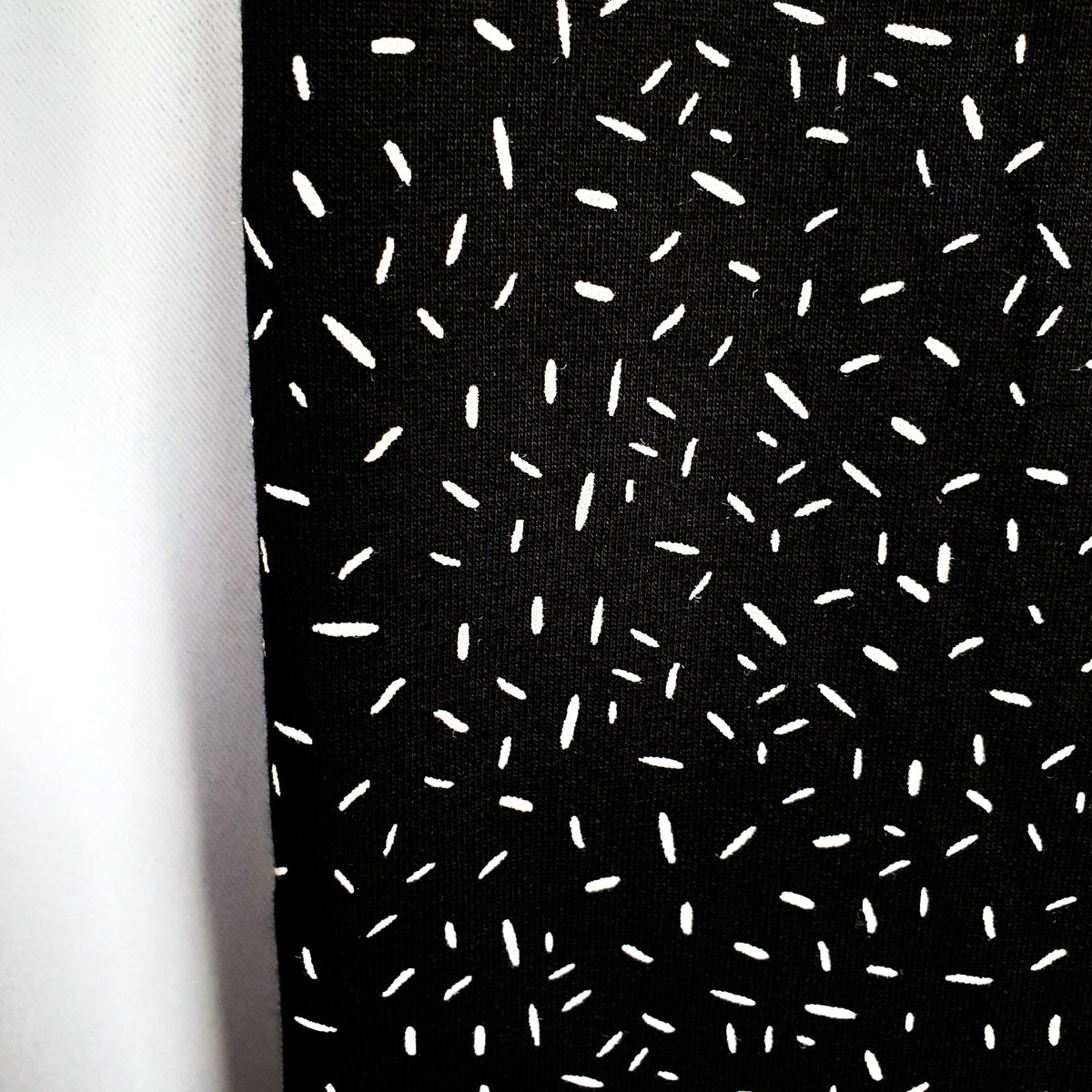 Studio du. Damenleggings 'schwarz/weiss Stippchen'