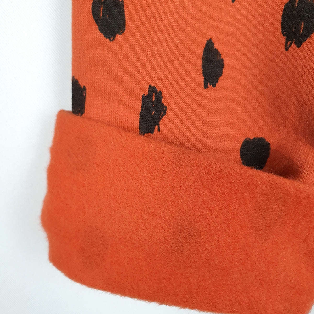 Kinderleggings 'rost/schwarz gepunktet' Sweat