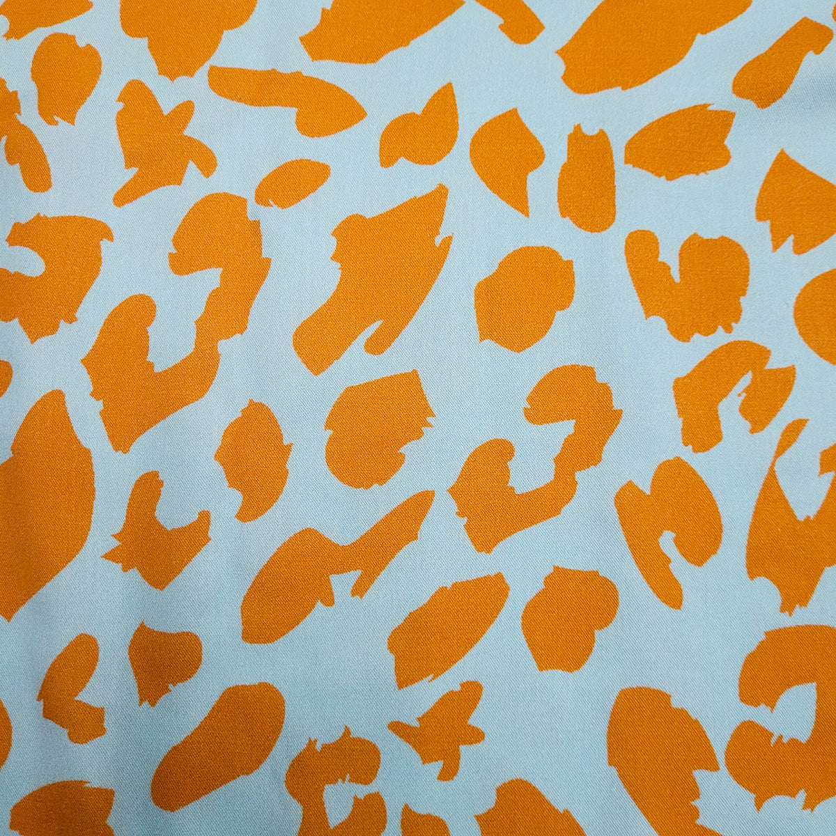 Studio du. Viskoserock 'Urban Leo hellblau orange' Midi