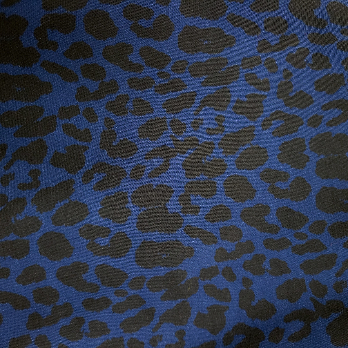 Studio du. Viskoserock 'Leo blau schwarz' Midilänge