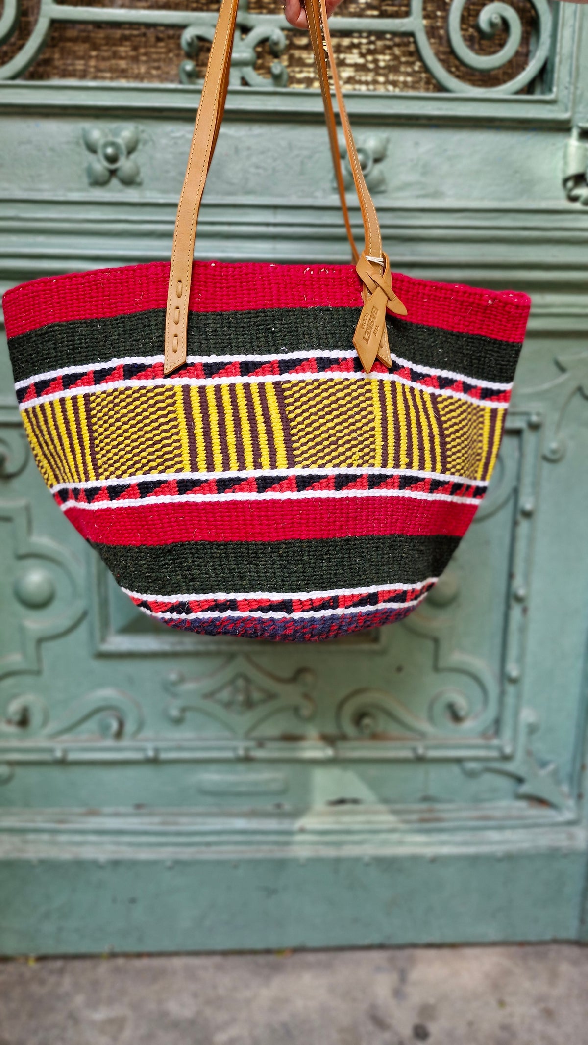 The Basket Room 'Nifty Knit' Tragetasche -unterschiedliche Farben-