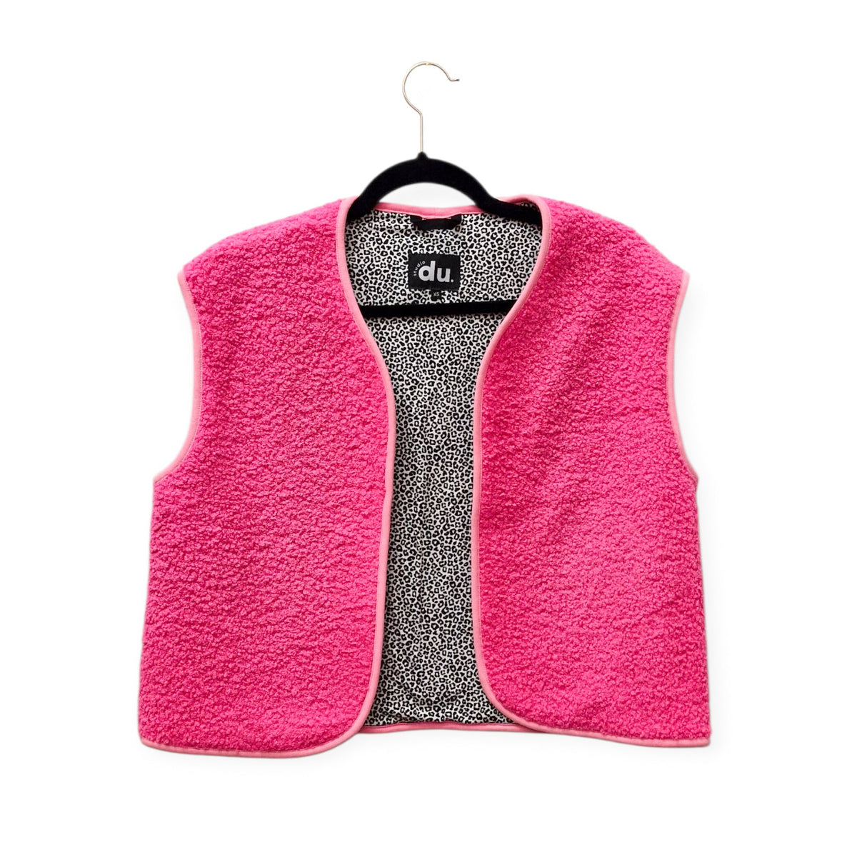 studio du. Teddyweste neonpink/ Leo