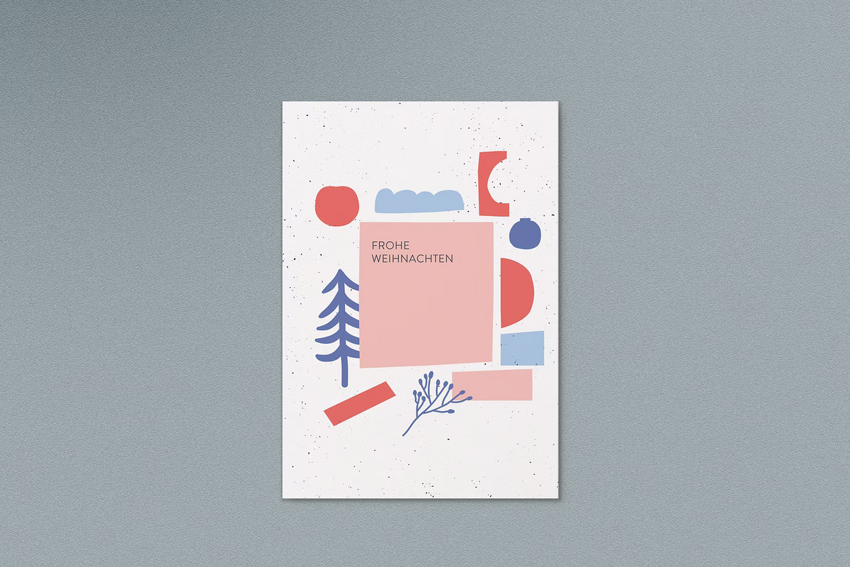 Postkarte Frohe Weihnachten -Anna Beddig-