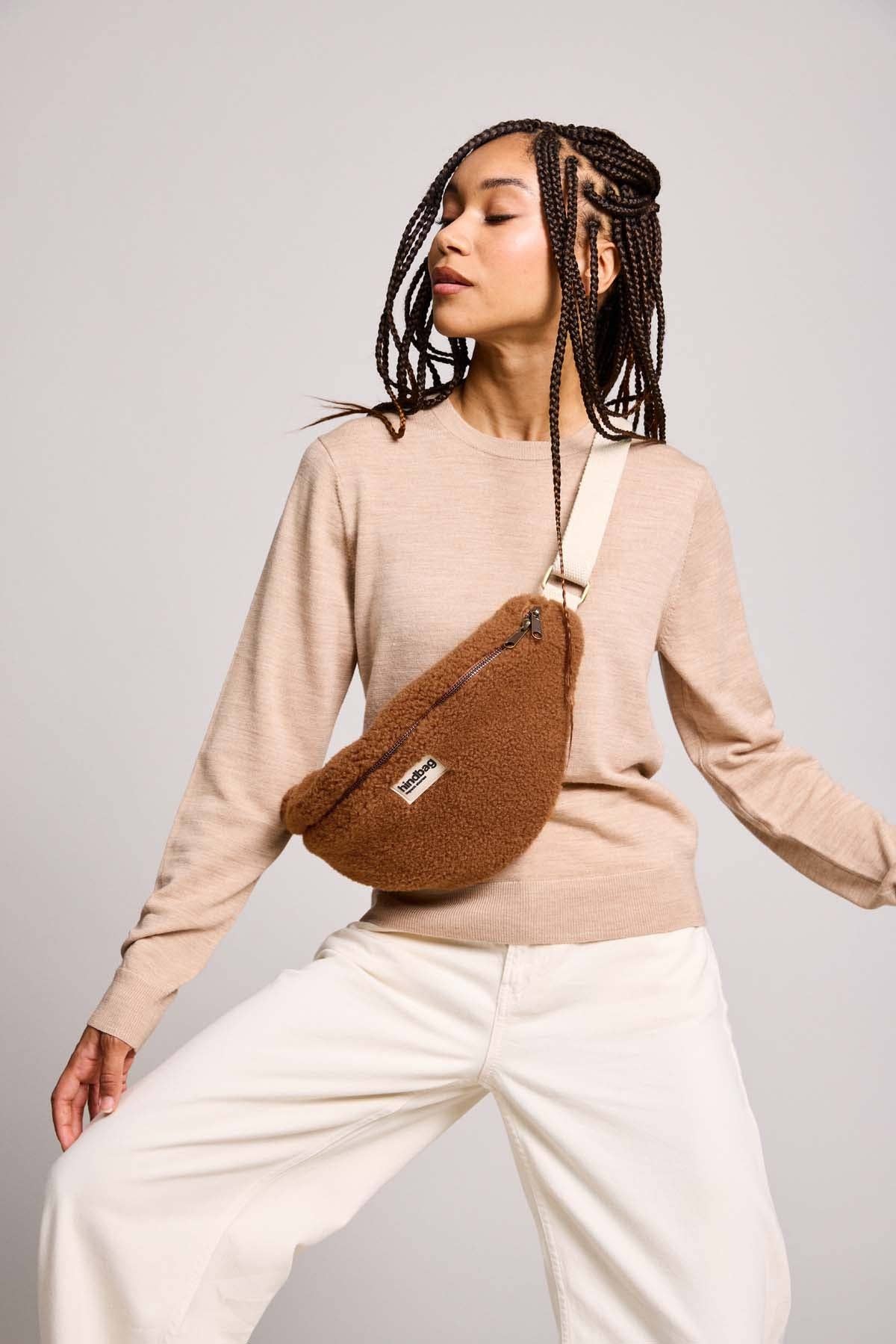 Hindbag Gürteltasche "Sasha" Teddy Braun