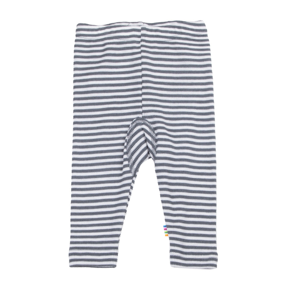 Leggins Wolle Seide Joha SS25 türkis oder grau weiss geringelt