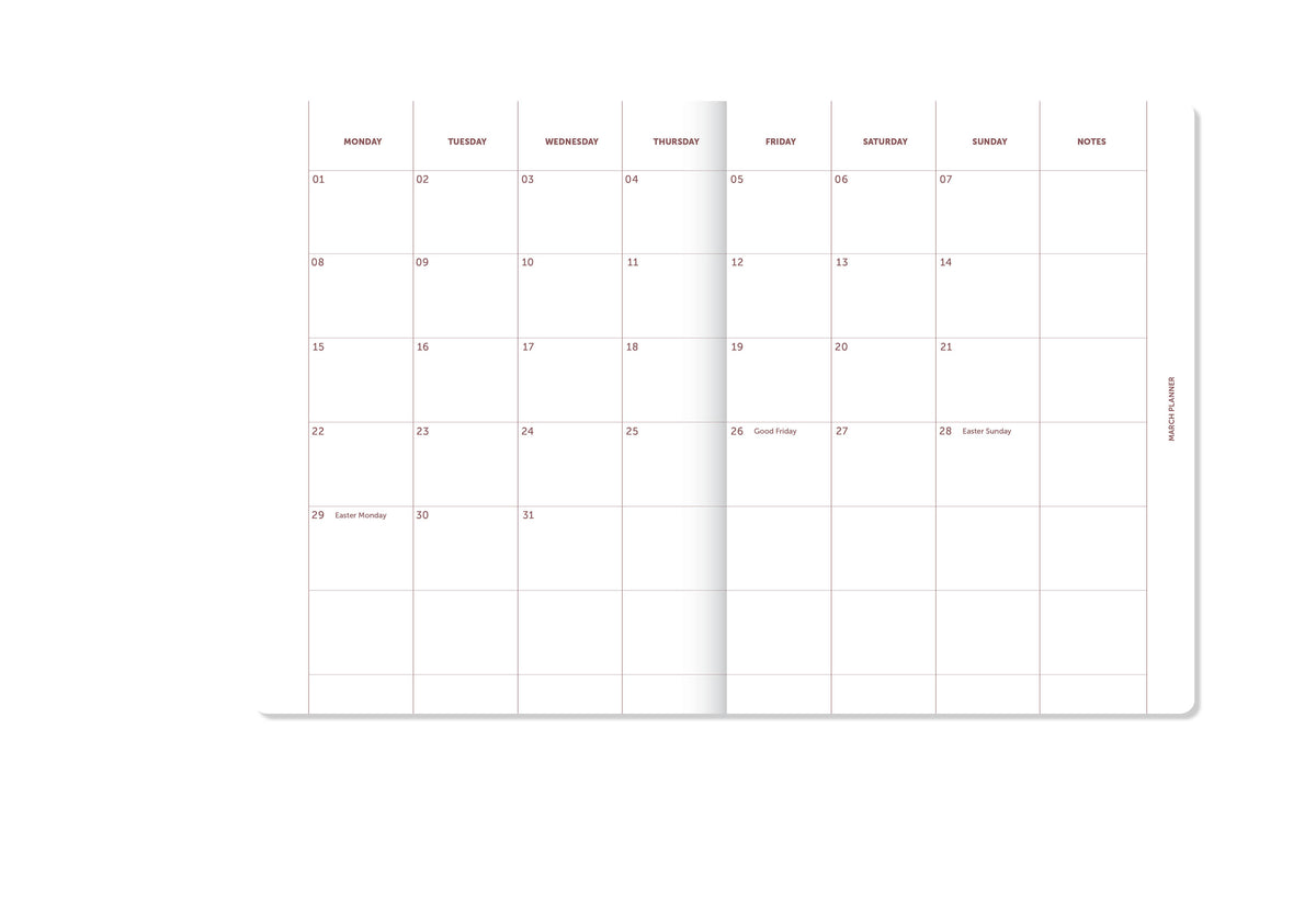 A-Journal - A-Planner Tagebuch 2027 – Rosa Leinen