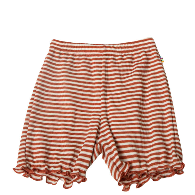 Joha Shorts Wolle Seide 'Rot gestreift'