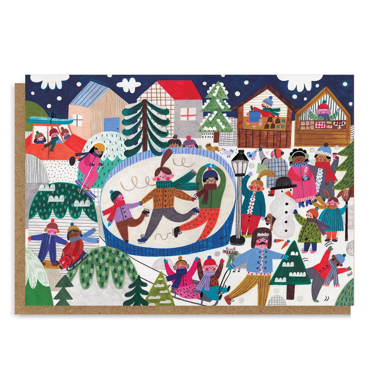 Daria Solak Weihnachtsstadt Karte