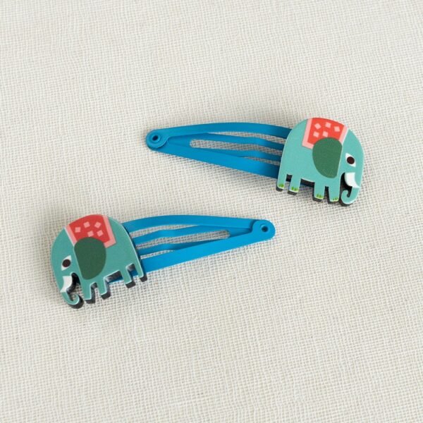 Haarspangen 'Wild Wonders Elephant' (2-Er Set)