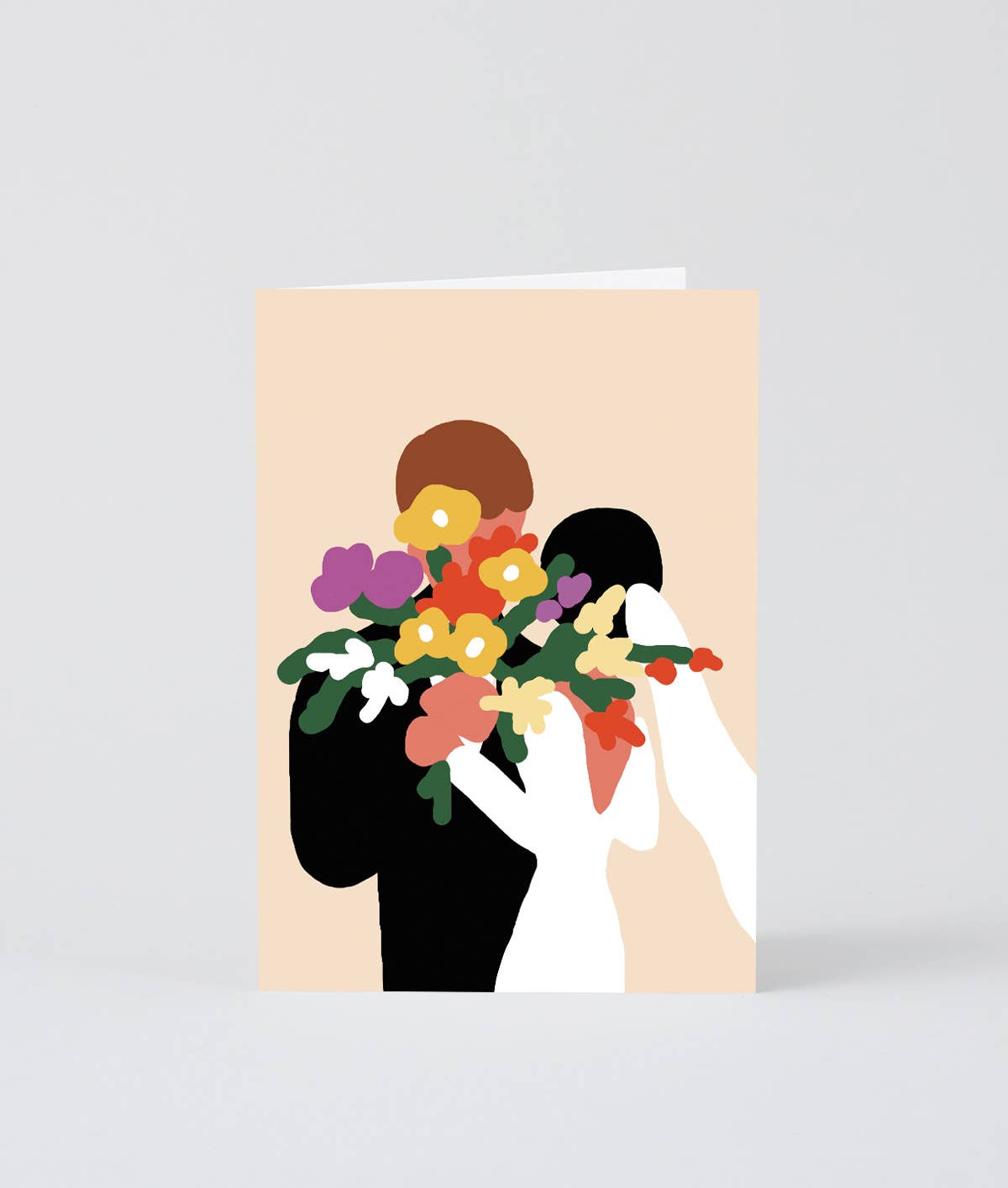 Wrap Hochzeitsblumen Grußkarte