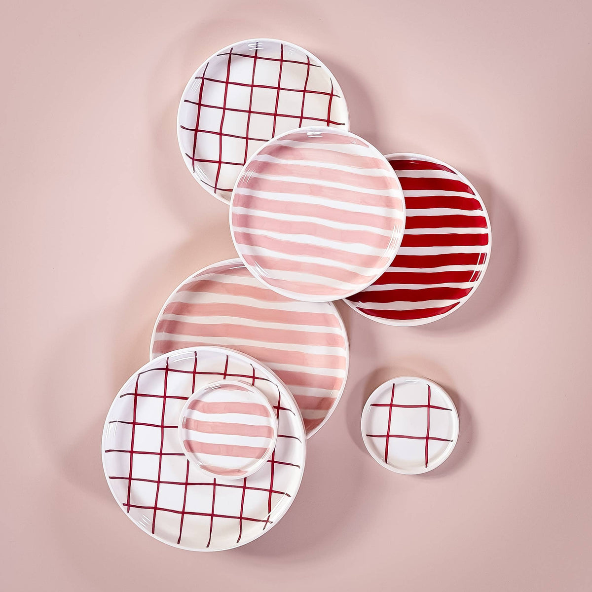 Magazin Minori Espresso Set Stripes - incanto rose (2er Set - 4 Teile)