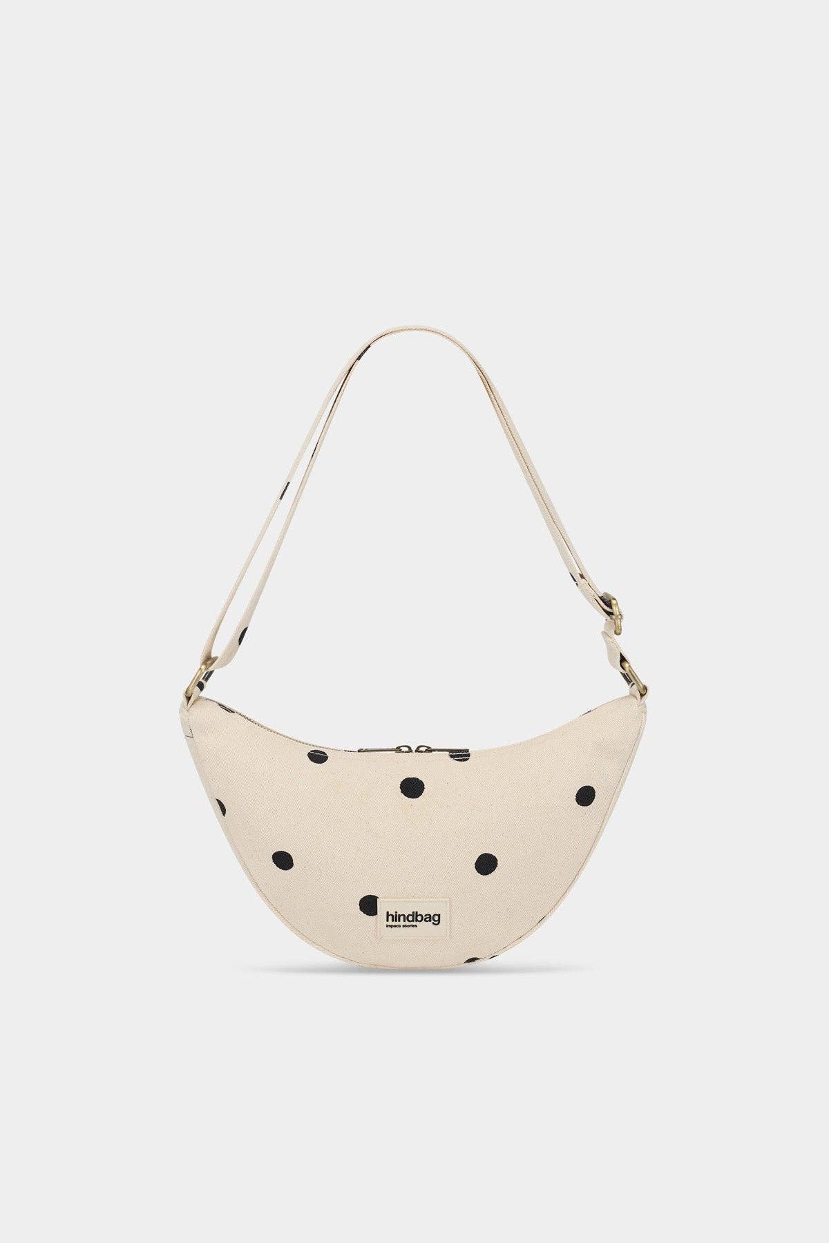 Hindbag Gürteltasche "Andrea" gepunktet ecru "Dolce Vita"
