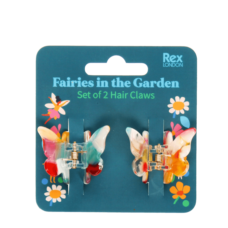 Glitzerschmetterling-Mini butterfly hair claw clips 2'er Set