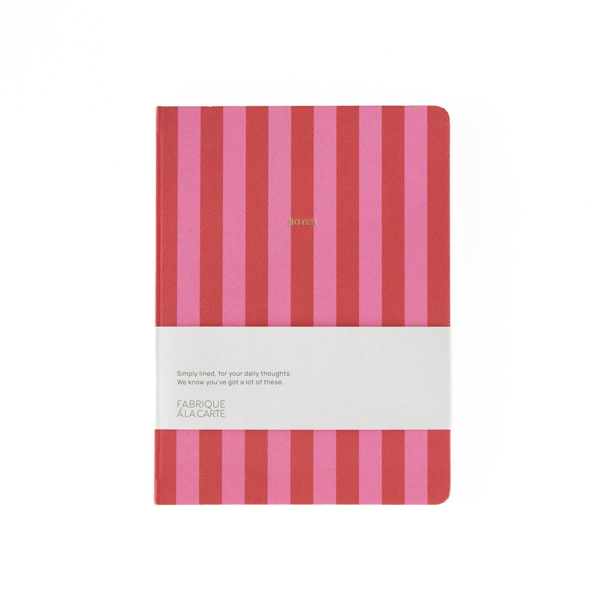 A-Journal Fabrique Notizbuch Streifen Pink