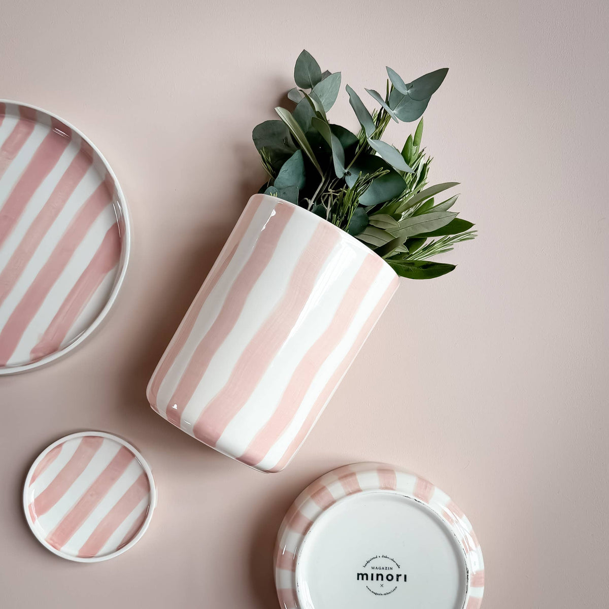 Magazin Minori Vase Stripes - incanto rose