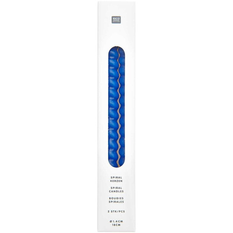 YEY! Let's Party Spiral Kerzen 2er Set ' azur'