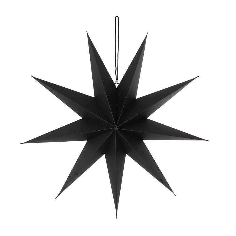 Papierstern auffaltbar 'schwarz' (45cm) Rico Design