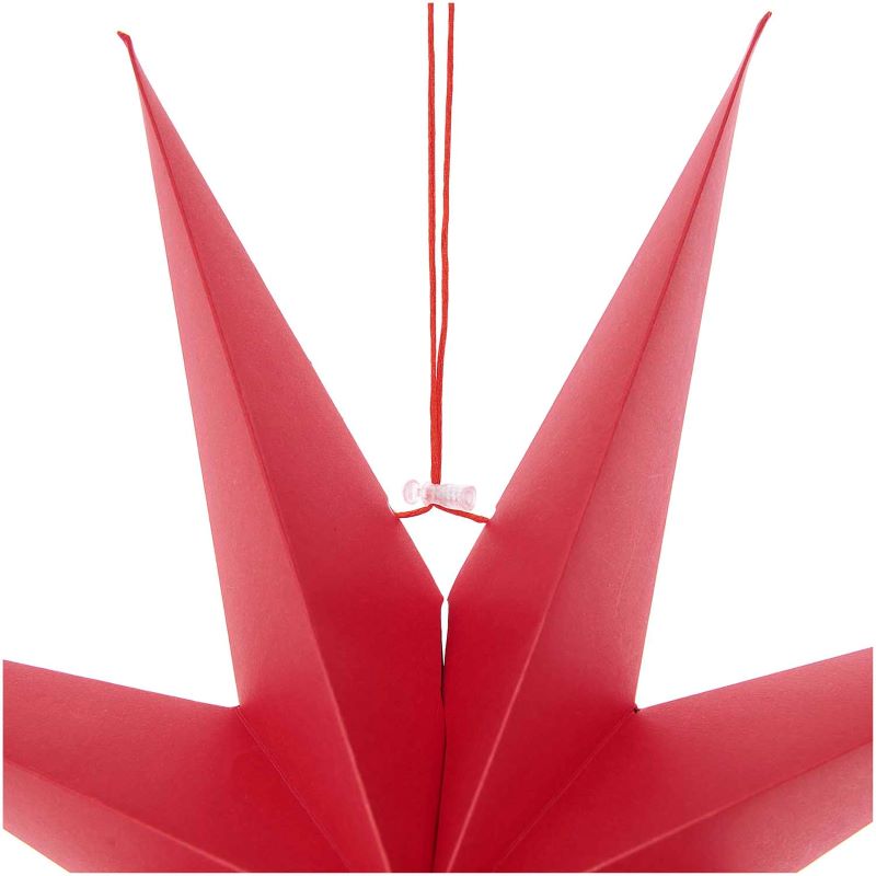 Papierstern Auffaltbar 'rot' (45cm) Rico Design