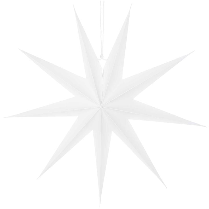 Papierstern Auffaltbar 'weiß' (60cm) Rico Design