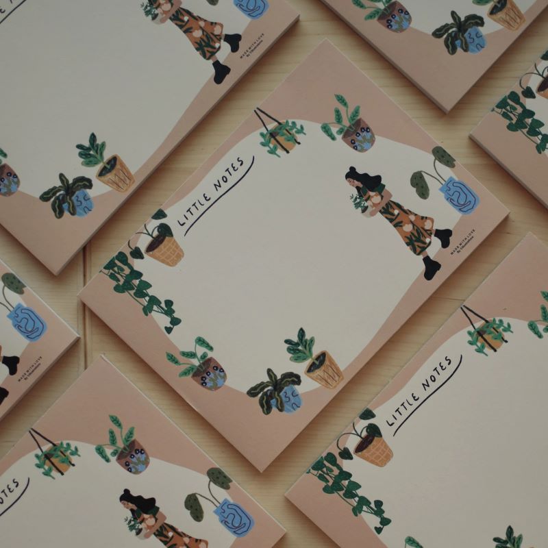 Y.Illustrations A6 Notizblock 'Plants Edition'