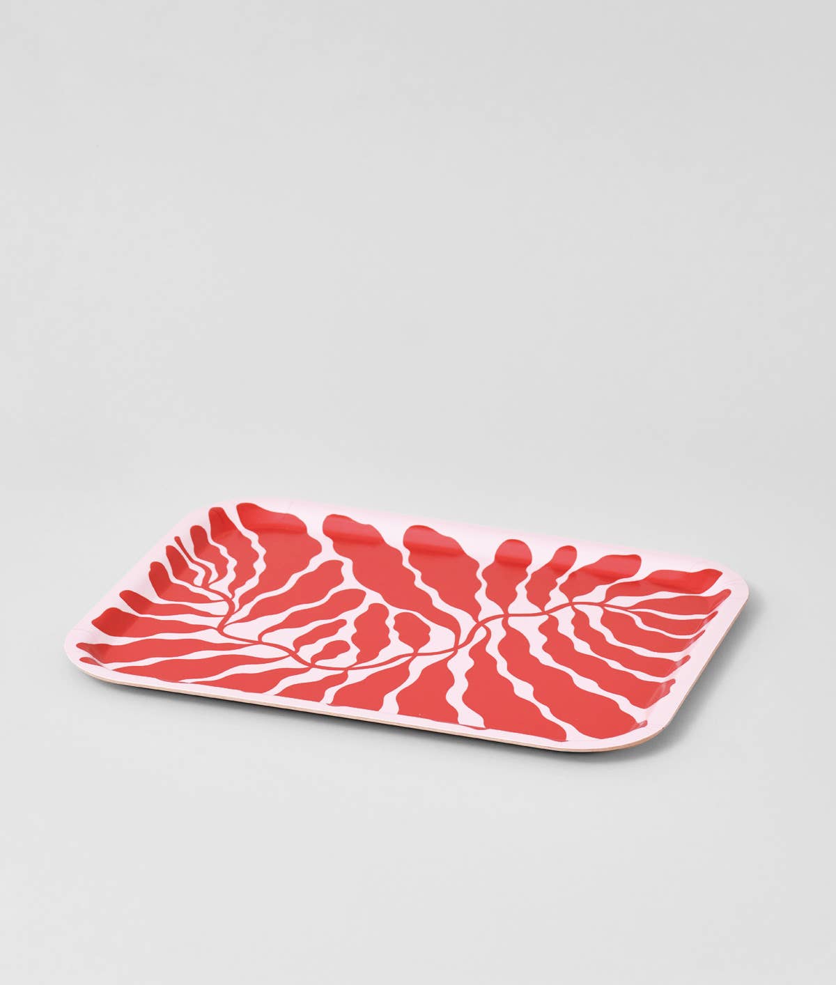 WRAP kleines Tablett "Leaves red"