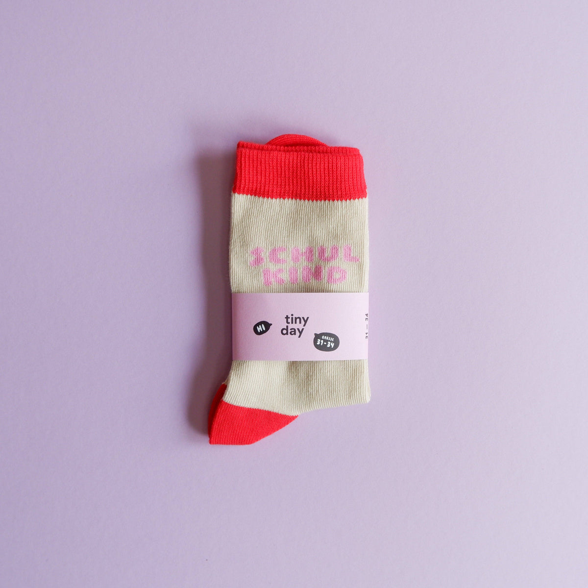 tinyday Schulkind Socken | rosa