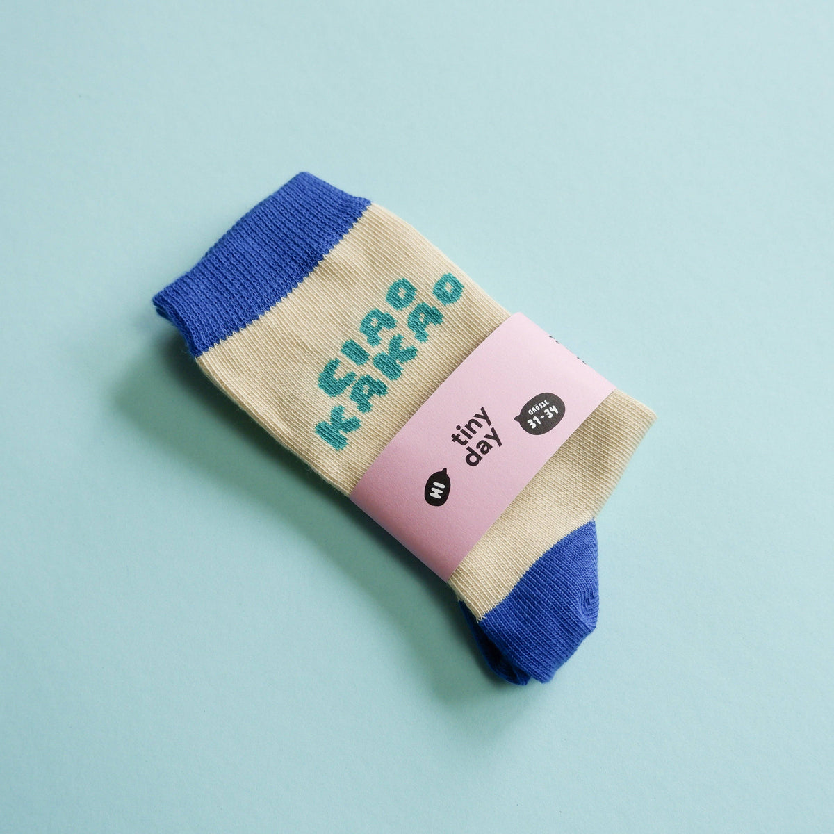 Tinyday Ciao Kakao-Socken Blau