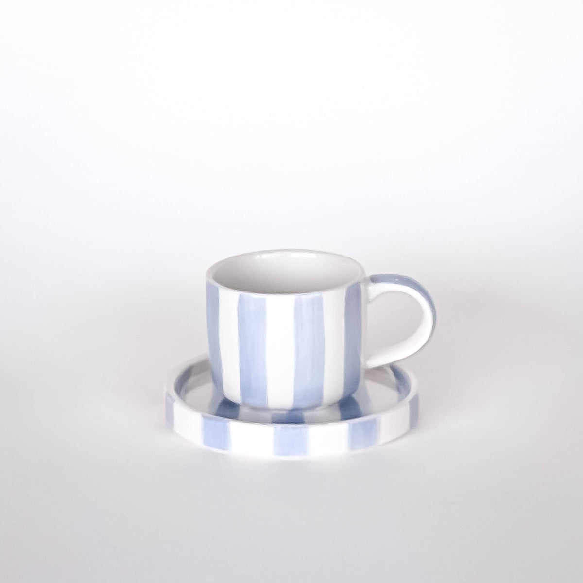 Magazin Minori Espresso Set Stripes - morning azzurro (2er Set - 4 Teile)