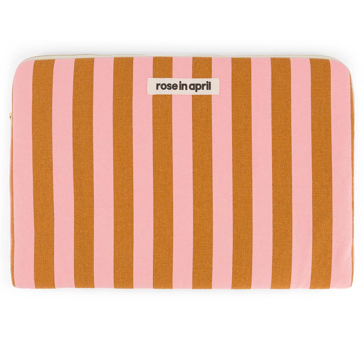 Rose in April "MAYA" LAPTOP-TASCHE 15/16' STREIFEN KARAMELL/ERDBEERE