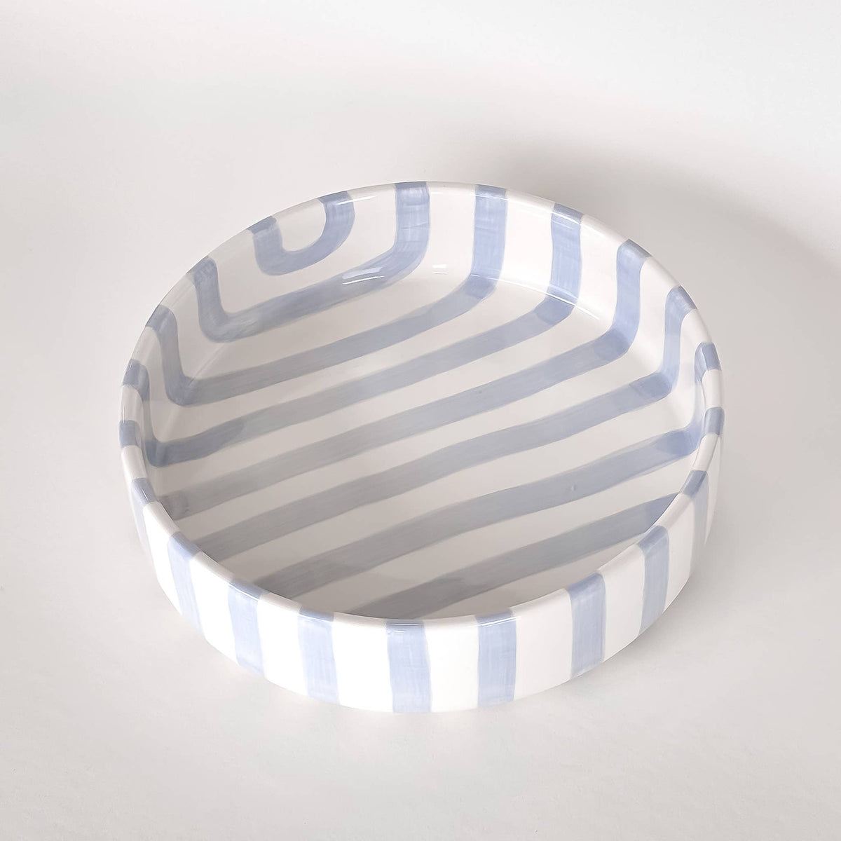 Magazin Minori Schale gross Stripes - morning azzurro