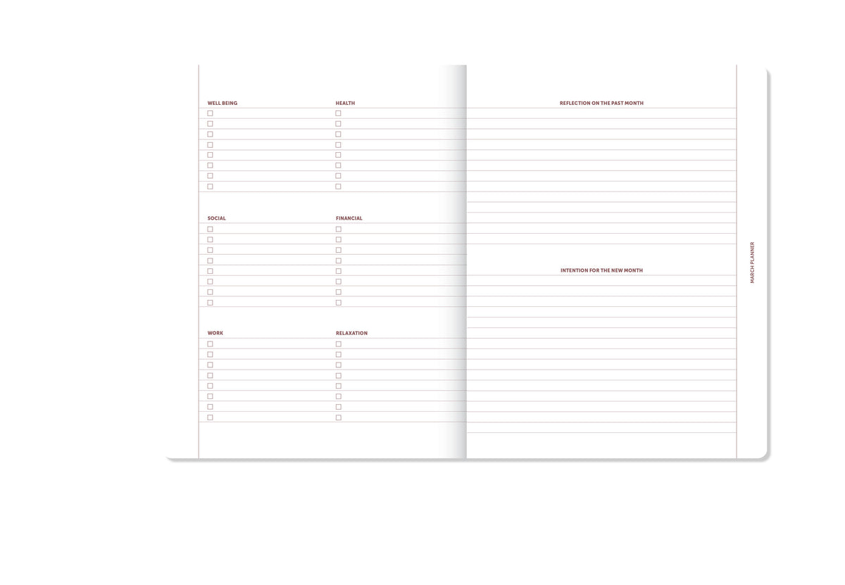 A-Journal - A-Planner Tagebuch 2027 – Rosa Leinen