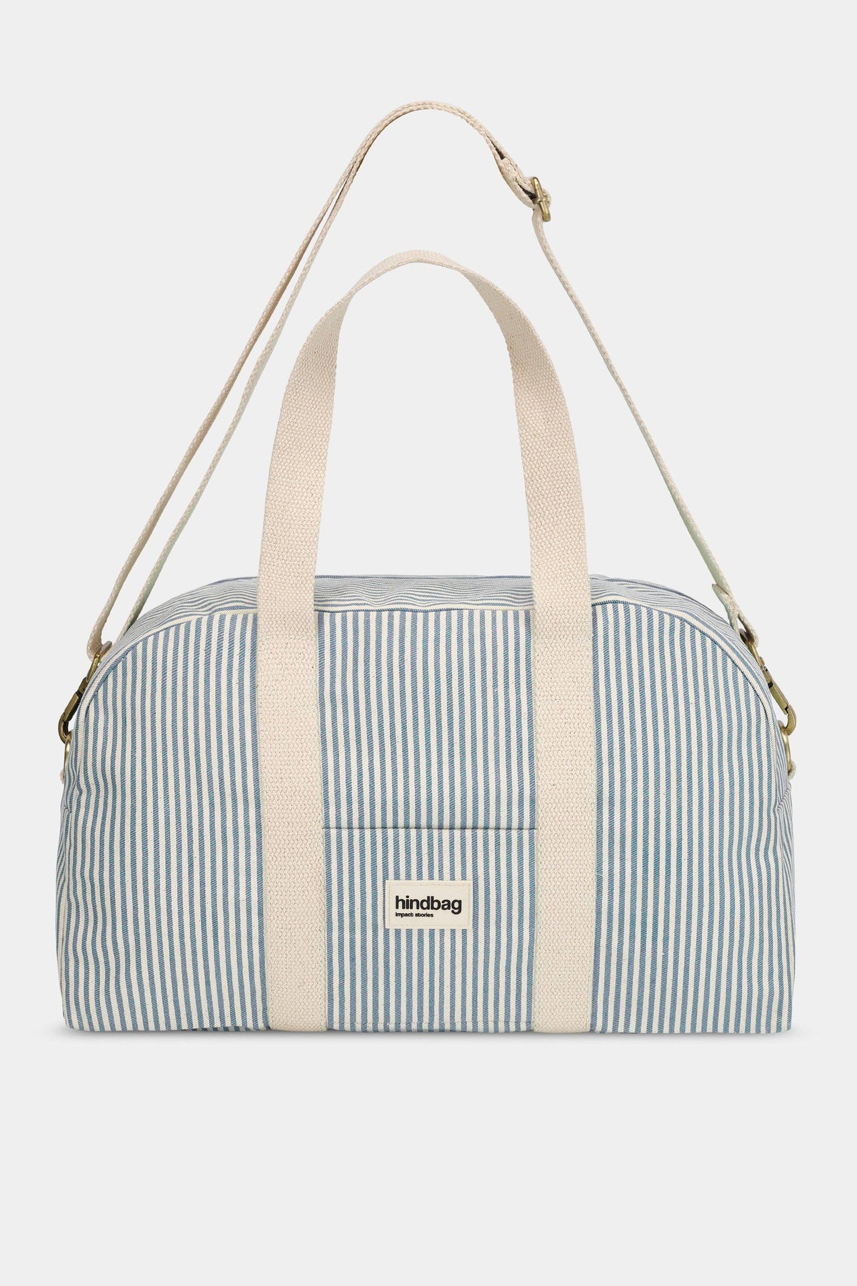 Hindbag Bowlingtasche "Charlie" blaue Streifen