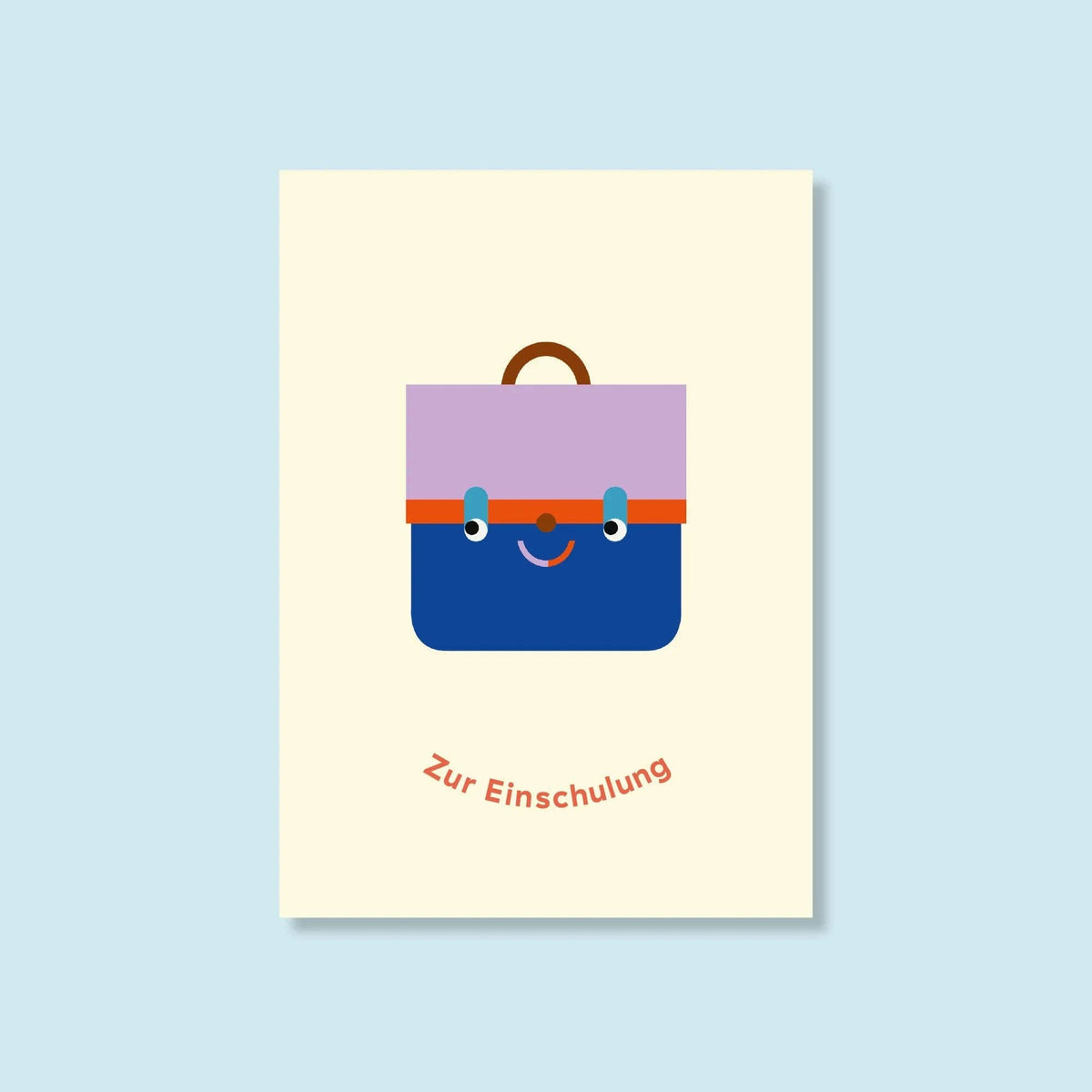 Tinyday Postkarte "Zur Einschulung / Tornister"