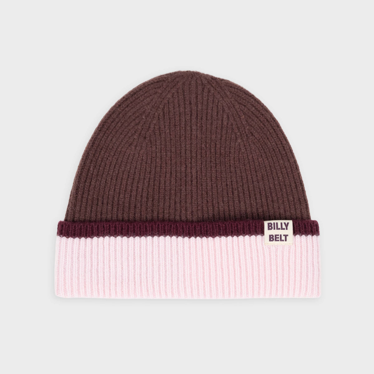 BILLYBELT - Beanie - Braun, Rosa & Bordeaux