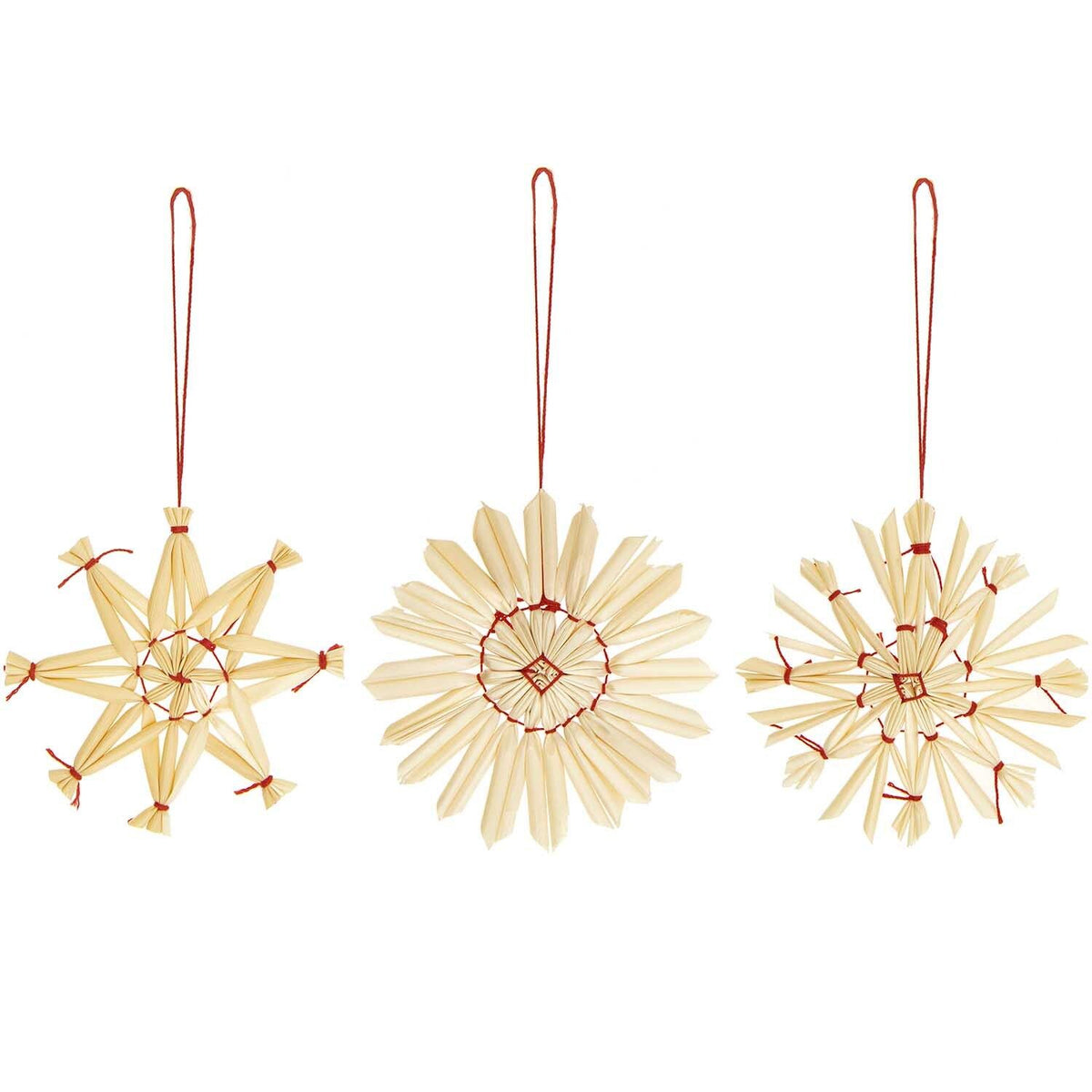 Strohstern-Set 6x6cm 9teilig RicoDesign