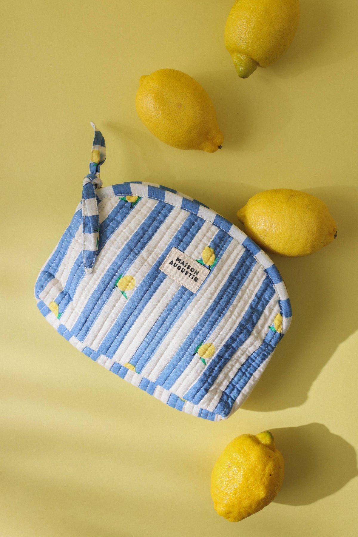 Maison Augustin - Make-up-Tasche "Lemonblau"