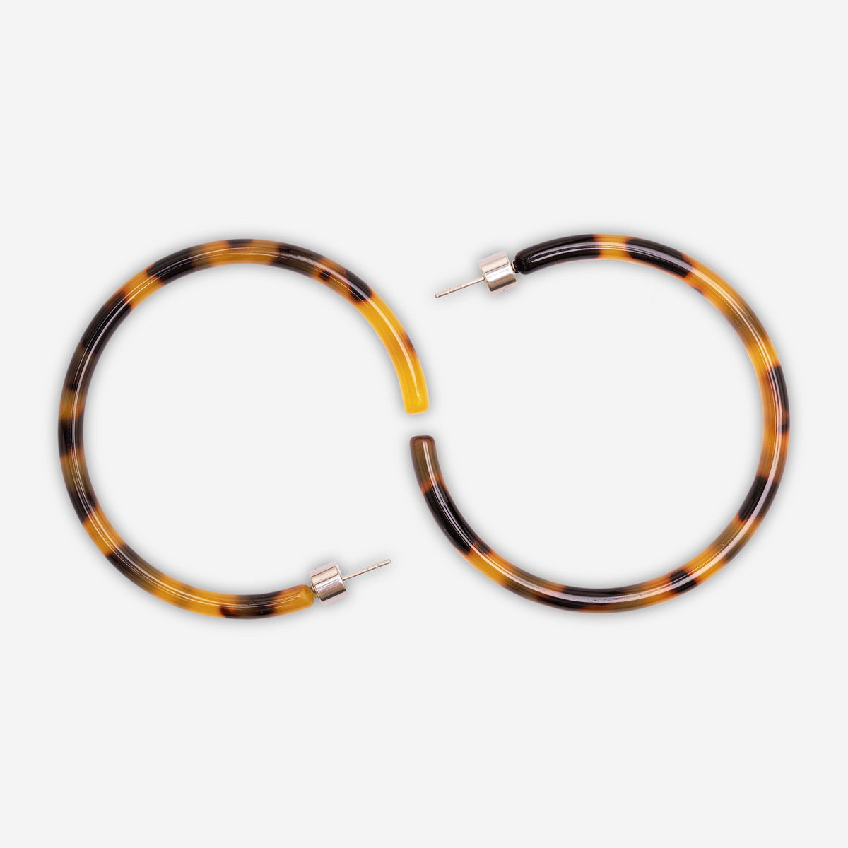sasstie - Ohrringe - Hoop Dark Cheetah