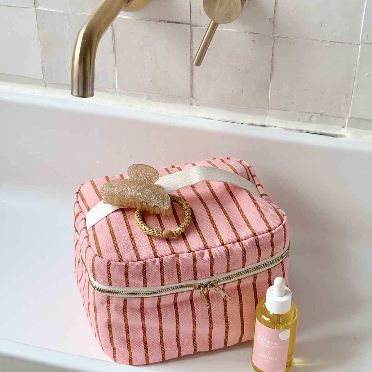 Rose in April Kulturtasche "Vanity OONA" | TENNIS PEKAN / ERDBEERE